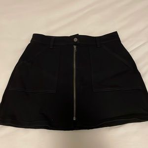Madewell Black Denim Mini Skirt, Size 28